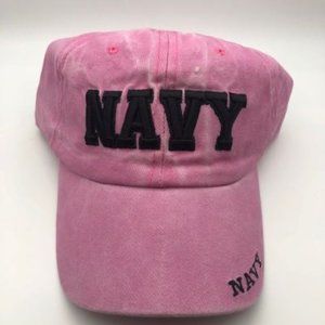 NAVY On Pink Hat